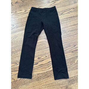 NELLS NELSON Italy Black Stretch Ponte Ankle Leggings Pants Size 38 XS